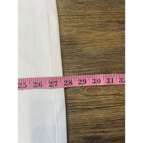 Vuori Strato Tech Polo Shirt Mens Medium White Short Sleeve *Flaw - Picture 8 of 8